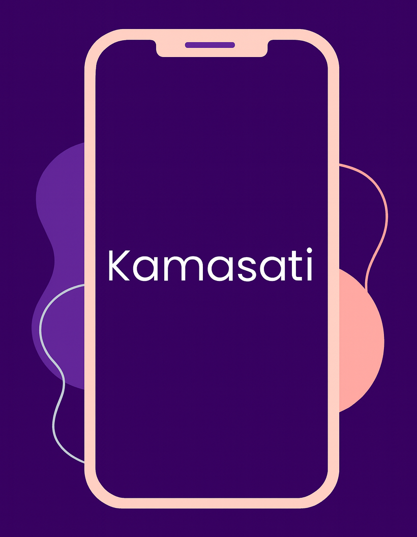 Kamasati App on a mobile phone